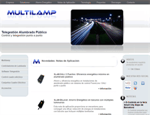 Tablet Screenshot of multilamp.es